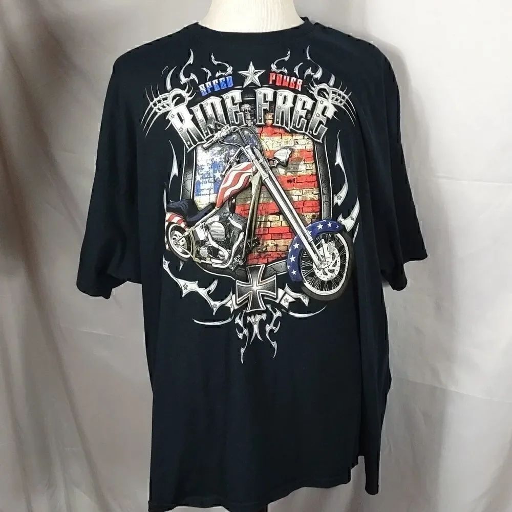 Ride Free Chopper Black T-shirt